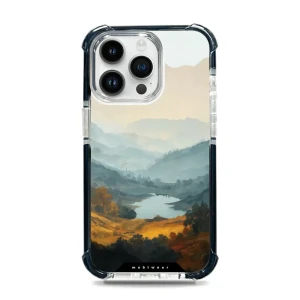 Etui ochronne do iPhone 14 Pro Max do MagSafe, Mobiwear Elite Bumper, jezioro w dolinie