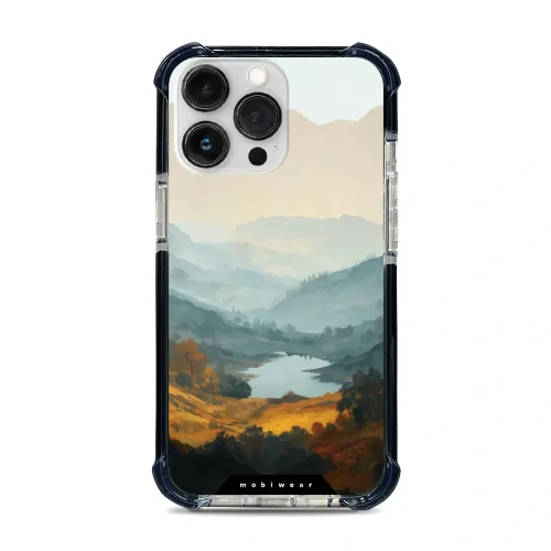 Etui ochronne do iPhone 13 Pro do MagSafe, Mobiwear Elite Bumper, jezioro w dolinie
