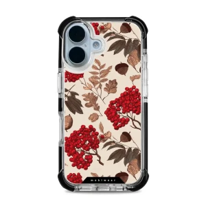 Etui ochronne do iPhone 17 do MagSafe, Mobiwear Elite Bumper, jarzębina na ecru