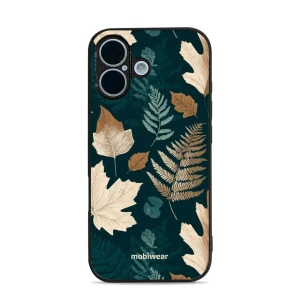 Etui ochronne do iPhone 17, Mobiwear Glossy Case, zielnik z liści i paproci