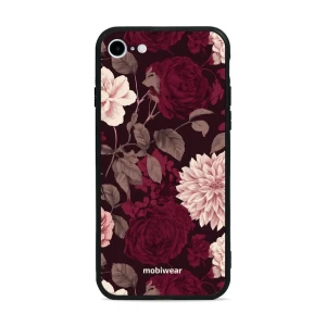 Etui ochronne do iPhone SE 2020, Mobiwear Glossy Case, wino i dalie