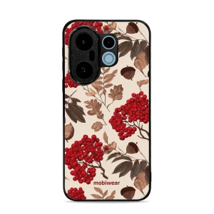 Etui ochronne do vivo X200 FE, Mobiwear Glossy Case, jarzębina na ecru