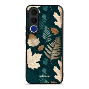 Etui ochronne do vivo V70 FE 5G, Mobiwear Glossy Case, zielnik z liści i paproci