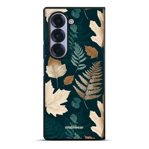 Etui ochronne do Galaxy Z Fold6, Mobiwear Glossy Case, zielnik z liści i paproci