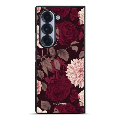 Etui ochronne do Galaxy Z Fold6, Mobiwear Glossy Case, wino i dalie