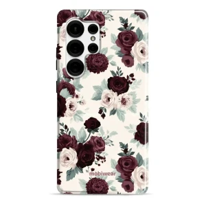 Etui ochronne do Galaxy S25 Ultra, Mobiwear Elite Pro MagSafe, róże z szałwią na kremie