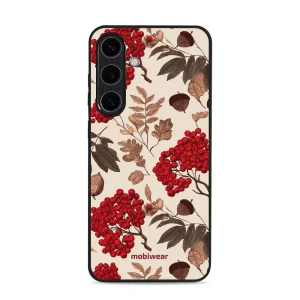 Etui ochronne do Galaxy S25 Plus, Mobiwear Glossy Case, jarzębina na ecru
