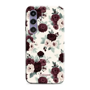 Etui ochronne do Galaxy S24 Plus, Mobiwear Elite Pro MagSafe, róże z szałwią na kremie