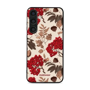 Etui ochronne do Galaxy S24 Plus, Mobiwear Glossy Case, jarzębina na ecru