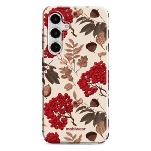 Etui ochronne do Galaxy S24 FE, Mobiwear Elite Pro, jarzębina na ecru