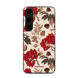 Etui ochronne do Galaxy S24 FE, Mobiwear Glossy Case, jarzębina na ecru