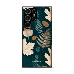 Etui ochronne do Galaxy S23 Ultra, Mobiwear Glossy Case, zielnik z liści i paproci