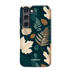Etui ochronne do Galaxy S23 Plus, Mobiwear Elite Pro, zielnik z liści i paproci