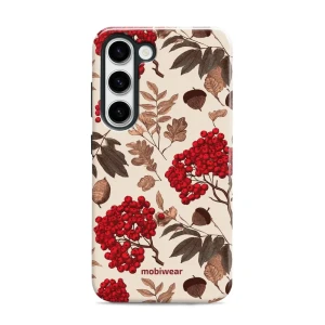 Etui ochronne do Galaxy S23, Mobiwear Elite Pro, jarzębina na ecru