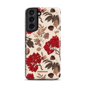 Etui ochronne do Galaxy S22 Plus 5G, Mobiwear Elite Pro, jarzębina na ecru