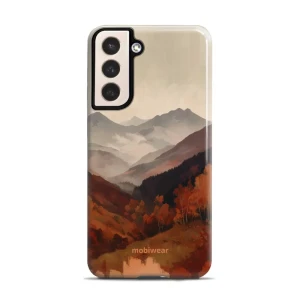 Etui ochronne do Galaxy S21 Plus 5G, Mobiwear Elite Pro, mglista dolina w górach