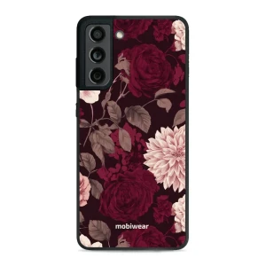 Etui ochronne do Galaxy S21 FE 5G, Mobiwear Glossy Case, wino i dalie