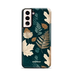 Etui ochronne do Galaxy S21 5G, Mobiwear Elite Pro, zielnik z liści i paproci