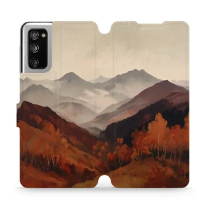 Etui z klapką do Galaxy S20 FE 5G / 4G, Mobiwear Book, mglista dolina w górach