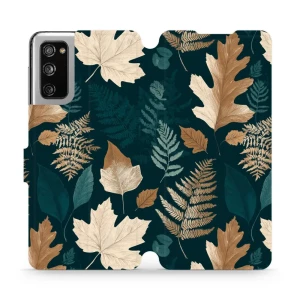 Etui z klapką do Galaxy S20 FE 5G / 4G, Mobiwear Book, zielnik z liści i paproci