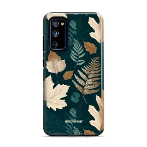 Etui ochronne do Galaxy S20 FE 5G / 4G, Mobiwear Elite Pro, zielnik z liści i paproci