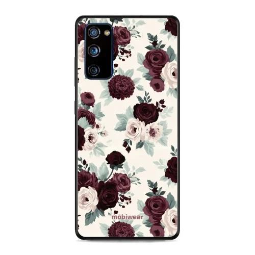 Etui ochronne do Galaxy S20 FE 5G / 4G, Mobiwear Glossy Case, róże z szałwią na kremie