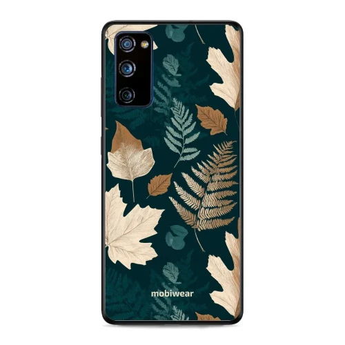 Etui ochronne do Galaxy S20 FE 5G / 4G, Mobiwear Glossy Case, zielnik z liści i paproci