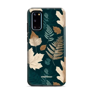 Etui ochronne do Galaxy S20, Mobiwear Elite Pro, zielnik z liści i paproci