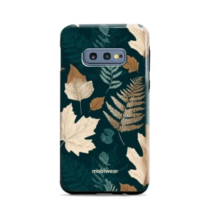 Etui ochronne do Galaxy S10e, Mobiwear Elite Pro, zielnik z liści i paproci