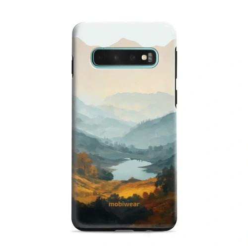 Etui ochronne do Galaxy S10 Plus, Mobiwear Elite Pro, jezioro w dolinie