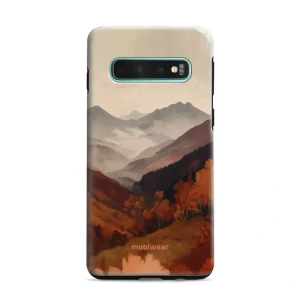 Etui ochronne do Galaxy S10 Plus, Mobiwear Elite Pro, mglista dolina w górach