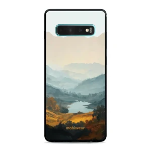 Etui ochronne do Galaxy S10 Plus, Mobiwear Glossy Case, jezioro w dolinie