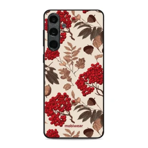 Etui ochronne do Galaxy M55 5G, Mobiwear Glossy Case, jarzębina na ecru
