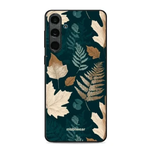 Etui ochronne do Galaxy M55 5G, Mobiwear Glossy Case, zielnik z liści i paproci