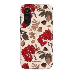 Etui ochronne do Galaxy A56 5G, Mobiwear Elite Pro, jarzębina na ecru