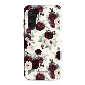 Etui ochronne do Galaxy A56 5G, Mobiwear Elite Pro, róże z szałwią na kremie