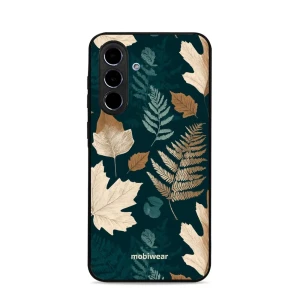 Etui ochronne do Galaxy A56 5G, Mobiwear Glossy Case, zielnik z liści i paproci