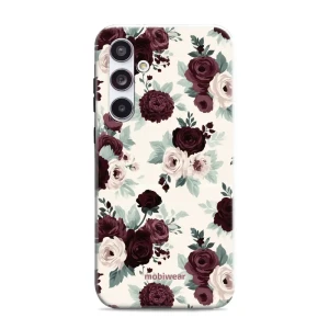 Etui ochronne do Galaxy A55 5G, Mobiwear Elite Pro, róże z szałwią na kremie