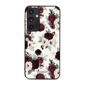 Etui ochronne do Galaxy A55 5G, Mobiwear Glossy Case, róże z szałwią na kremie
