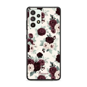 Etui ochronne do Galaxy A52s 5G, Mobiwear Glossy Case, róże z szałwią na kremie