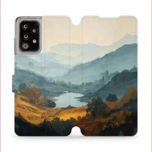 Etui z klapką do Galaxy A52 5G / 4G, Mobiwear Book, jezioro w dolinie