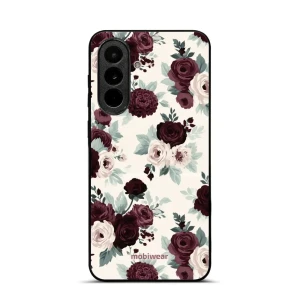 Etui ochronne do Galaxy A37 5G, Mobiwear Glossy Case, róże z szałwią na kremie