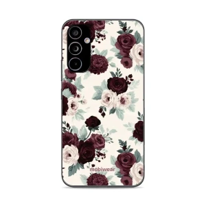 Etui ochronne do Galaxy A34 5G, Mobiwear Glossy Case, róże z szałwią na kremie