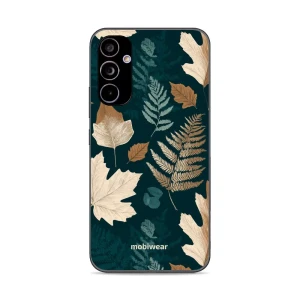 Etui ochronne do Galaxy A34 5G, Mobiwear Glossy Case, zielnik z liści i paproci