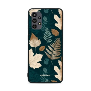 Etui ochronne do Galaxy A32 5G, Mobiwear Glossy Case, zielnik z liści i paproci