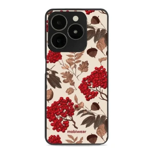 Etui ochronne do realme C61, Mobiwear Glossy Case, jarzębina na ecru