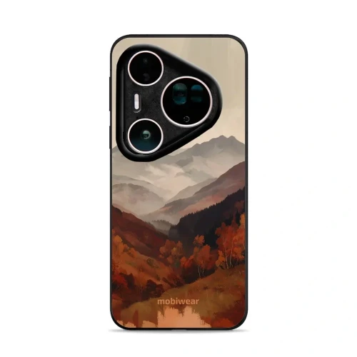 Etui ochronne do Huawei Pura 80 Ultra, Mobiwear Glossy Case, mglista dolina w górach