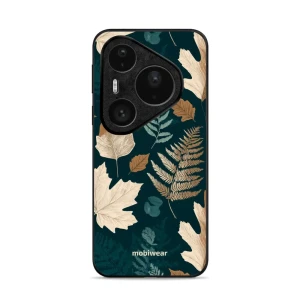 Etui ochronne do Huawei Pura 80 Pro, Mobiwear Glossy Case, zielnik z liści i paproci