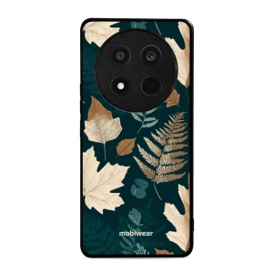 Etui ochronne do HONOR Magic7 Lite, Mobiwear Glossy Case, zielnik z liści i paproci