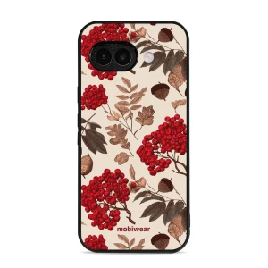 Etui ochronne do Google Pixel 9a, Mobiwear Glossy Case, jarzębina na ecru